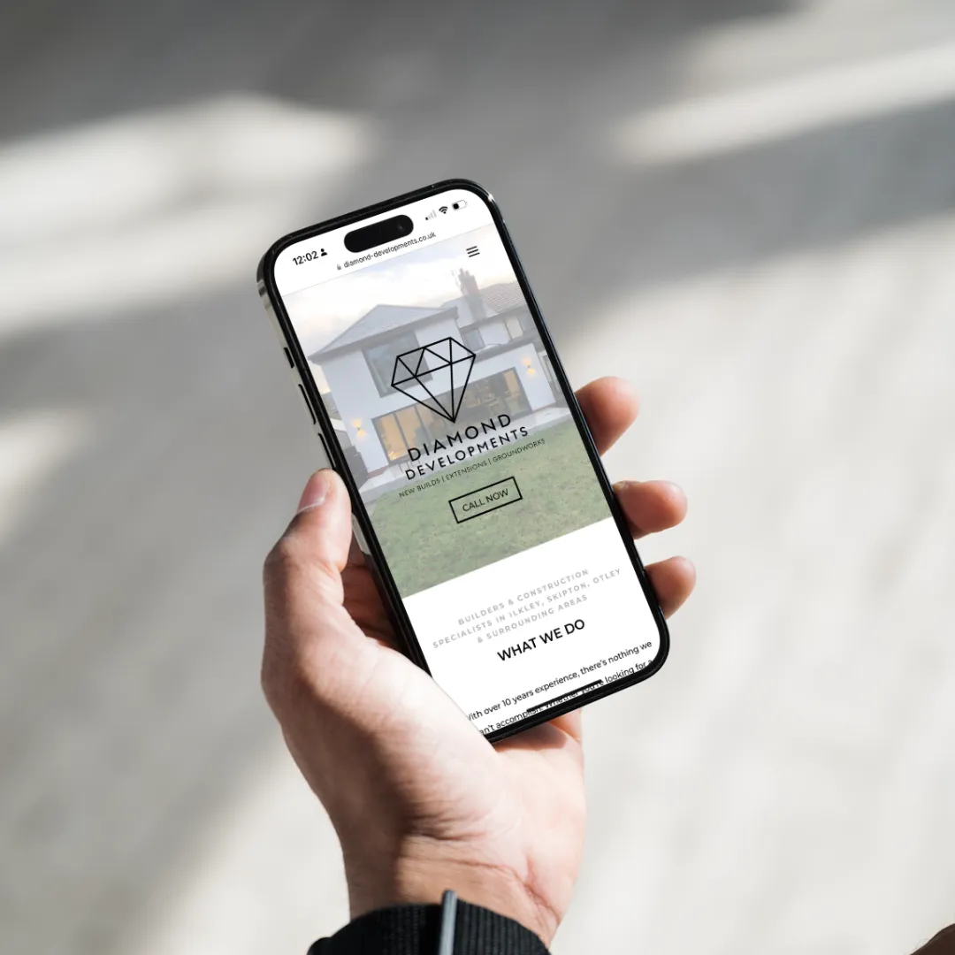 Diamond Developments - insta iPhone April 2024 DLS Web Design - Diamond Developments iPhone website