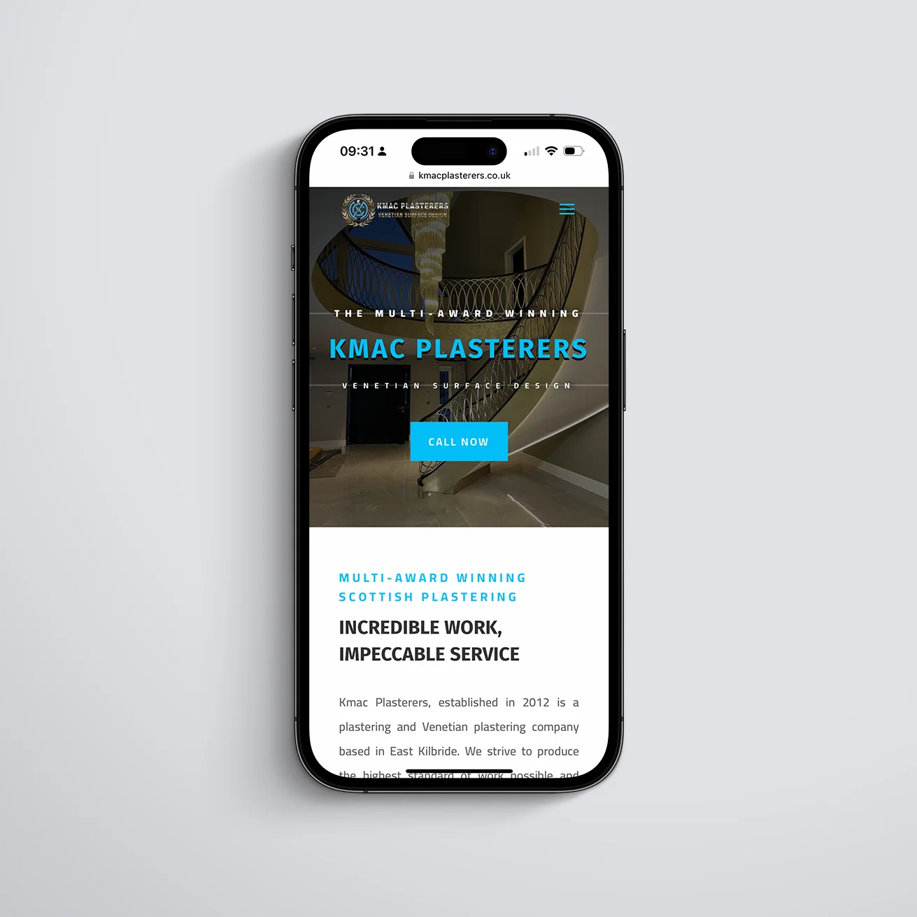 Kmac Plasterers - DLS Web Design Services iPhone Kmac Plasterers - DLS Web Design Services iPhone